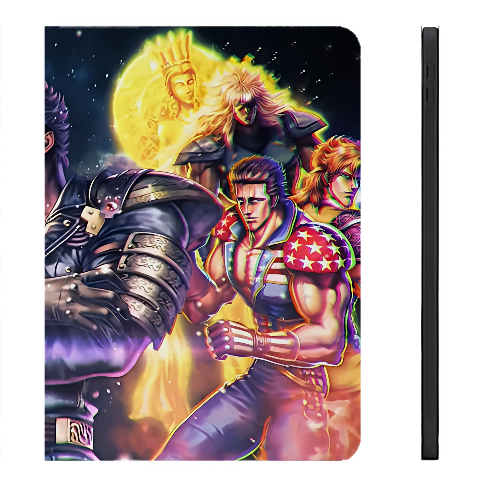 （画像用） 北斗の拳 Fist of the North Star IPadケース ペンホルダー付き ブックスタイルデザイン